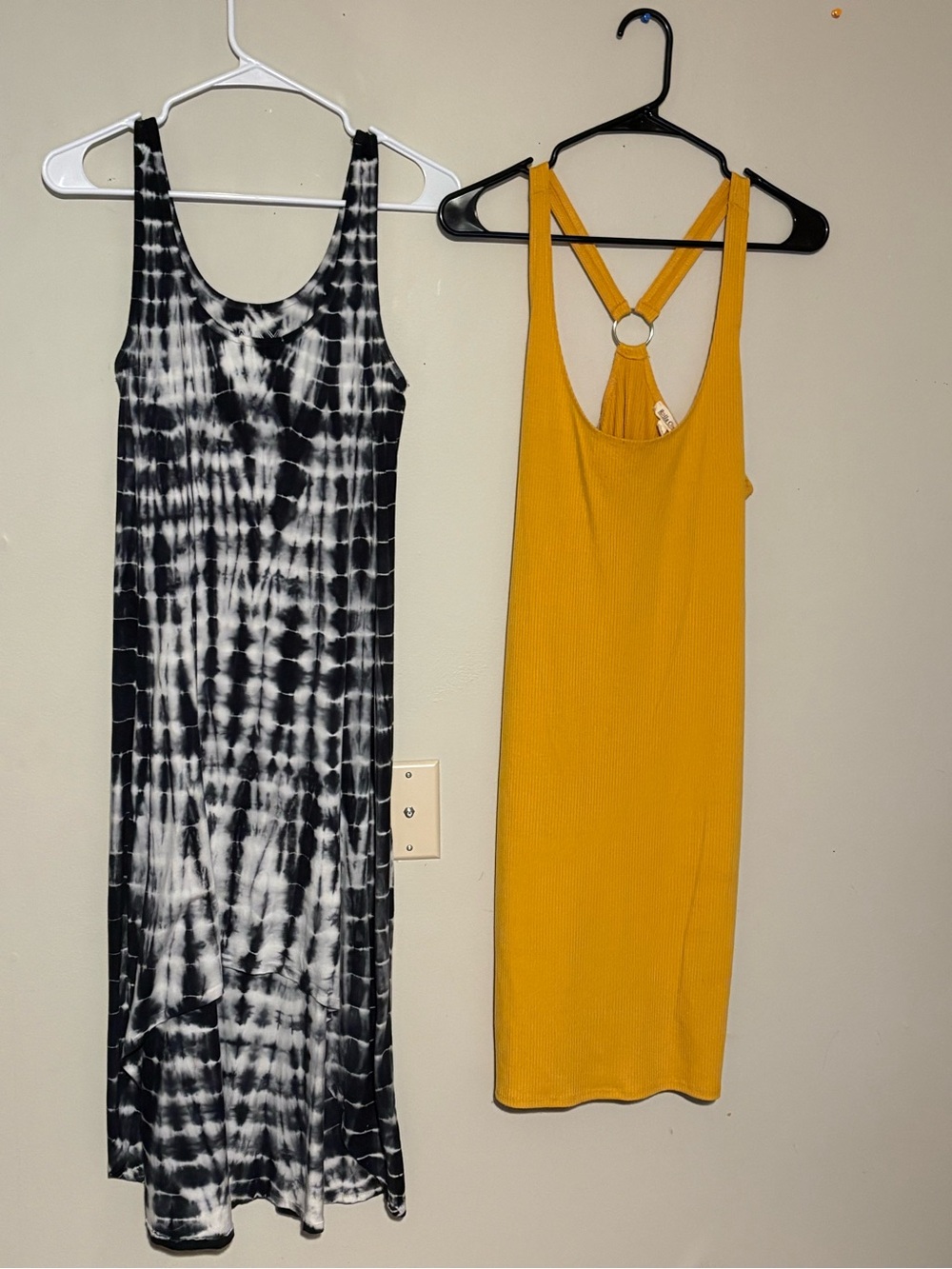 Marc New York Black & Mustard Yellow Midi Dresses Duo
